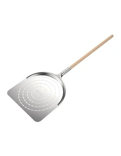 ZiiPa Aquila Pizza Peel Stainless Steel Perforated Head Beech Wood 95cm