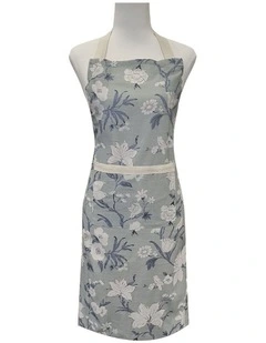 Nordhem Floral Apron 83x68x0.2cm Blue Grey