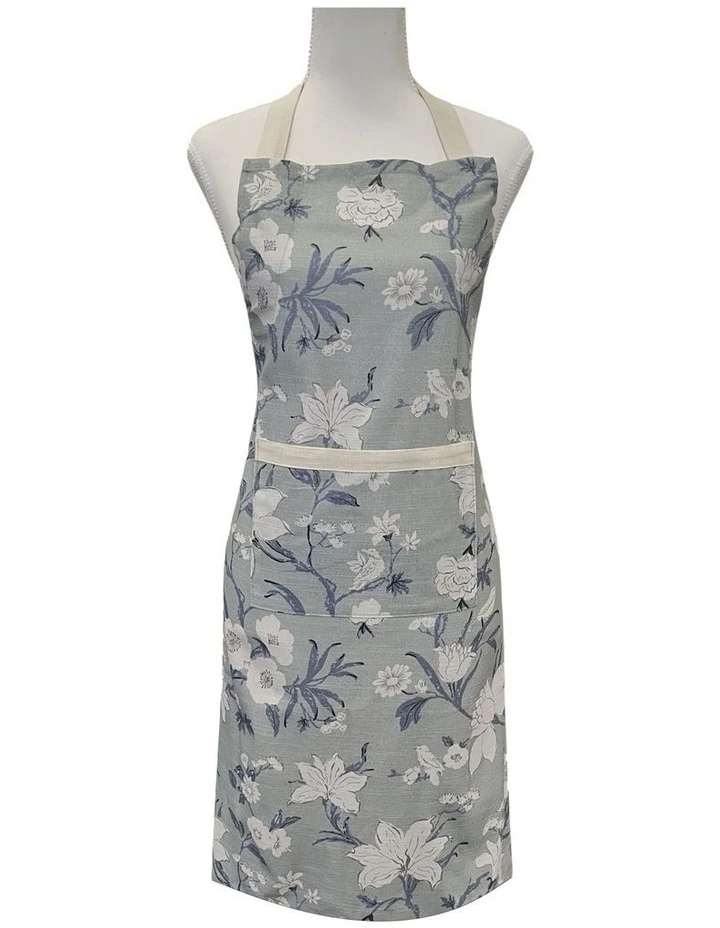 Nordhem Floral Apron 83x68x0.2cm Blue Grey image 1