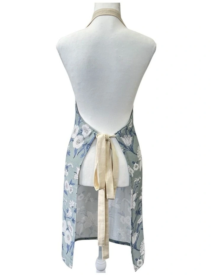 Nordhem Floral Apron 83x68x0.2cm Blue Grey image 2