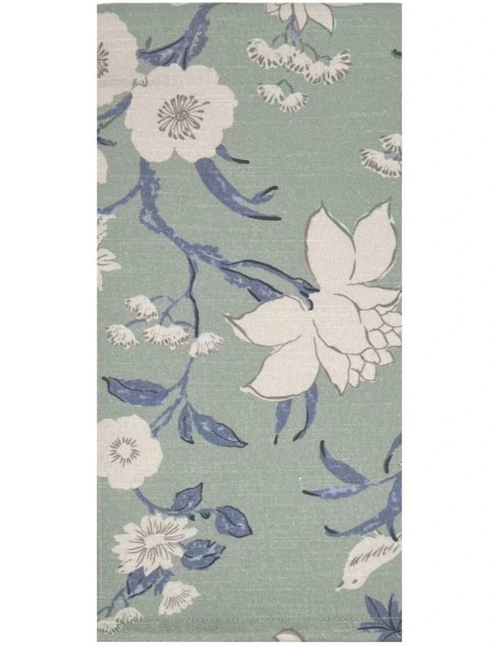 Nordhem 2 Pack Tea Towels 50x70x0.2cm Blue Grey Floral Multi image 1
