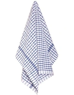Elly 2 Pack Tea Towels 45x65cm Blue