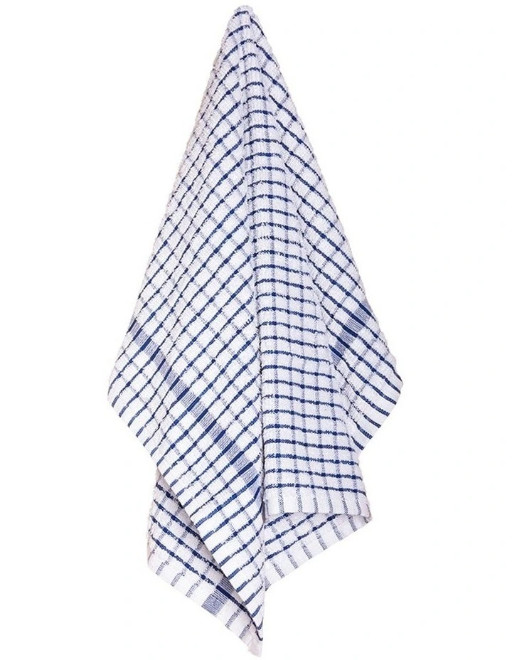 Elly 2 Pack Tea Towels 45x65cm Blue image 1