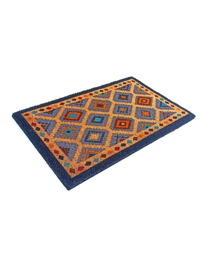 Fab Habitat Kilim PVC Backed Coir Doormat In Multicolour image 2