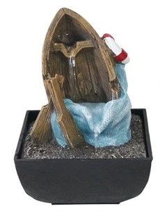 Marina Life Fountain 14x14x22cm in Multi