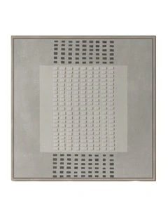 Linear Trail Framed Canvas in Grey & Beige Multi