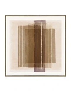 Transcendence Framed Canvas in Brown & Beige Multi