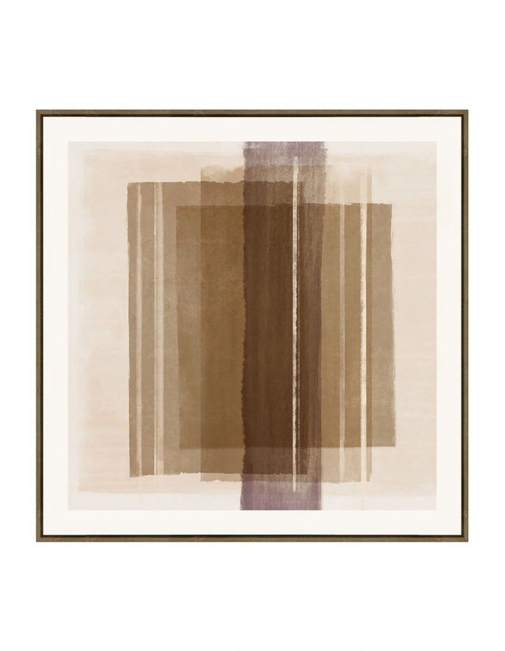 Transcendence Framed Canvas in Brown & Beige Multi image 1