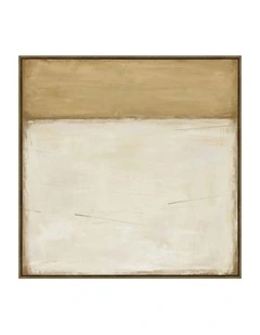 Earthline Framed Canvas in Brown & Beige Multi