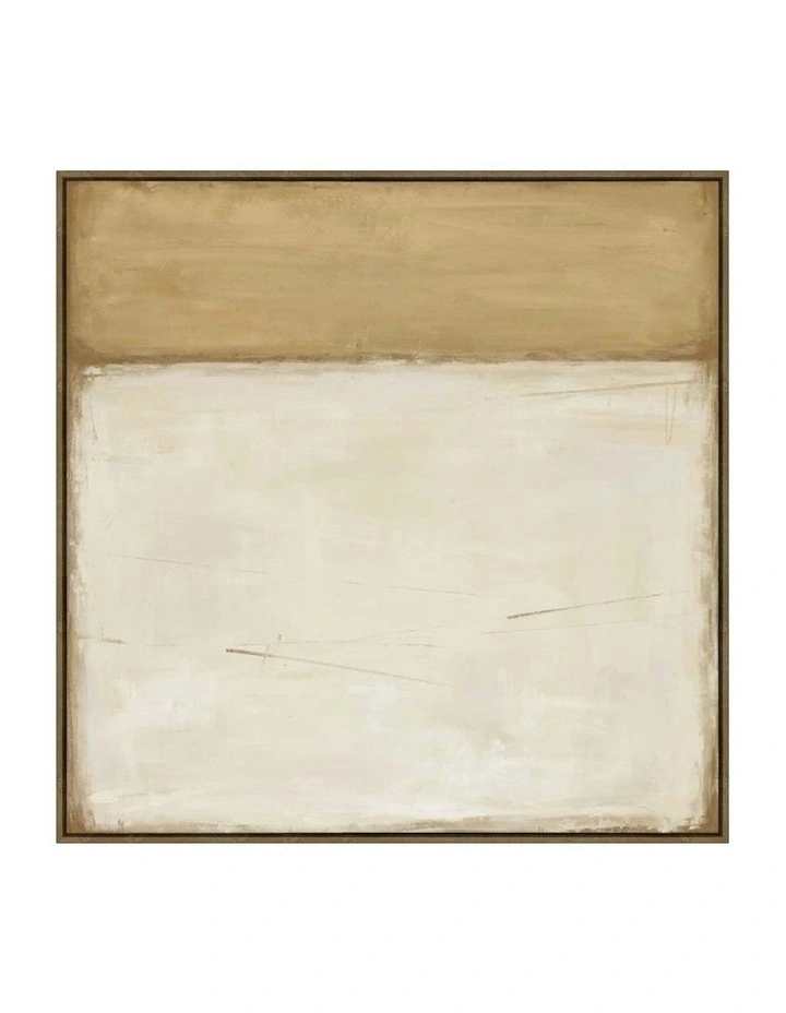 Earthline Framed Canvas in Brown & Beige Multi image 1