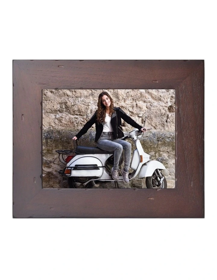 KODAK 8-Inch Smart Digital Photo Frame RCF-8016, WiFi, 32GB 10GB Cloud, 8 IPS Touchscreen, Dark Red Natural Wood image 1