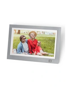 RWF-116 11.6 Wi-Fi Digital Photo Frame, Full HD Touchscreen, 32GB Storage, Auto-Rotate, Grey Wood