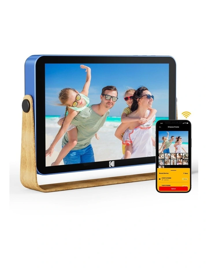 Kodak 10-inch Portable WiFi Digital Photo Frame RWF-108, 32GB Internal Storage, Touchscreen, Rechargeable Battery image 1