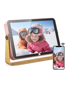 Kodak 10-inch Portable WiFi Digital Photo Frame RWF-108, 32GB Internal Storage, Touchscreen, Rechargeable Battery