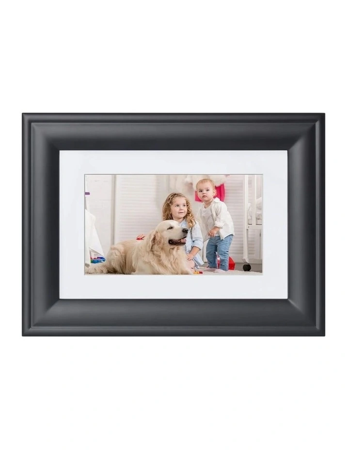 Kodak 7-inch Digital Photo Frame RDPF-700B, 1024600 IPS, Wooden Black Frame, Plug & Play (non-WiFi) image 1