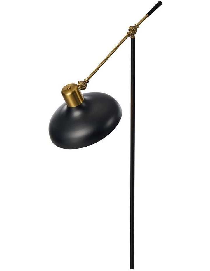 Oikiture Floor Lamps Adjustable Height Standing Metal Frame Black image 7