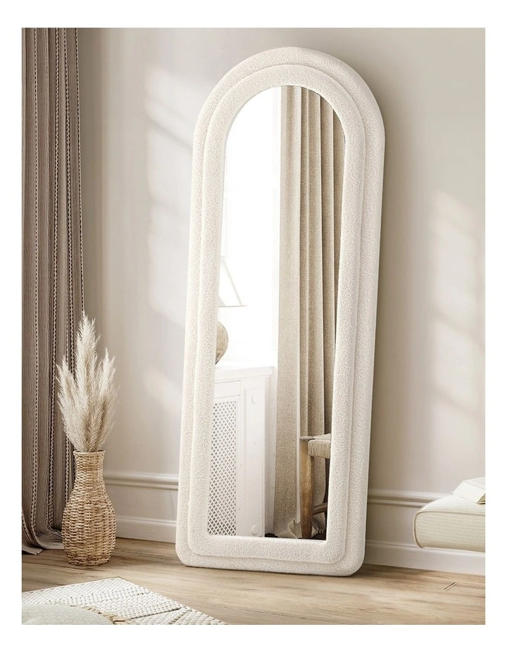 Oikiture 1.8M Full Length Mirror Boucle Frame Floor Mirrors Dressing Bedroom image 4