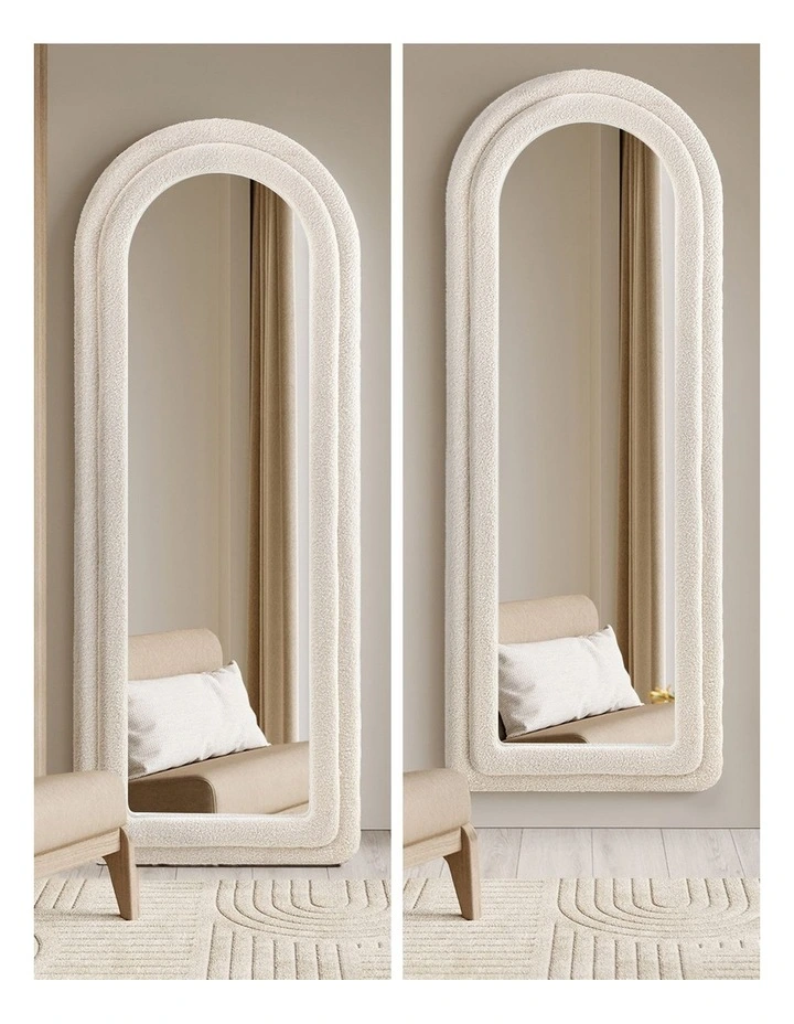 Oikiture 1.8M Full Length Mirror Boucle Frame Floor Mirrors Dressing Bedroom image 5