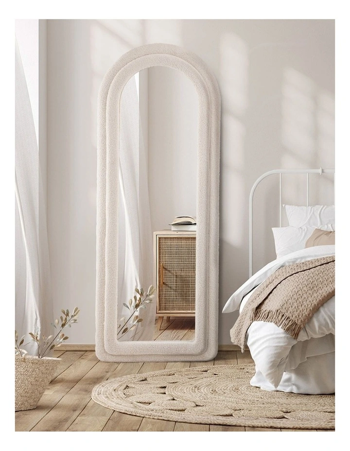 Oikiture 1.8M Full Length Mirror Boucle Frame Floor Mirrors Dressing Bedroom image 6