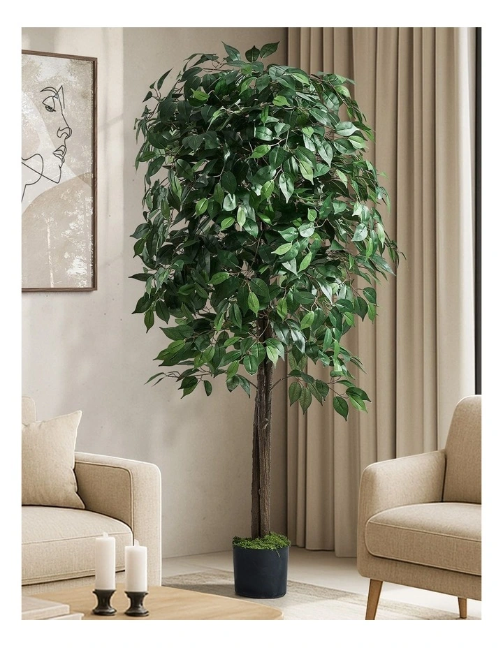 Livsip 180cm Artificial Ficus Tree Lifelike Faux Potted Plants Home Garden Decor image 4