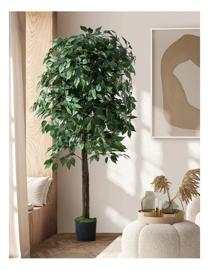 Livsip 180cm Artificial Ficus Tree Lifelike Faux Potted Plants Home Garden Decor image 5