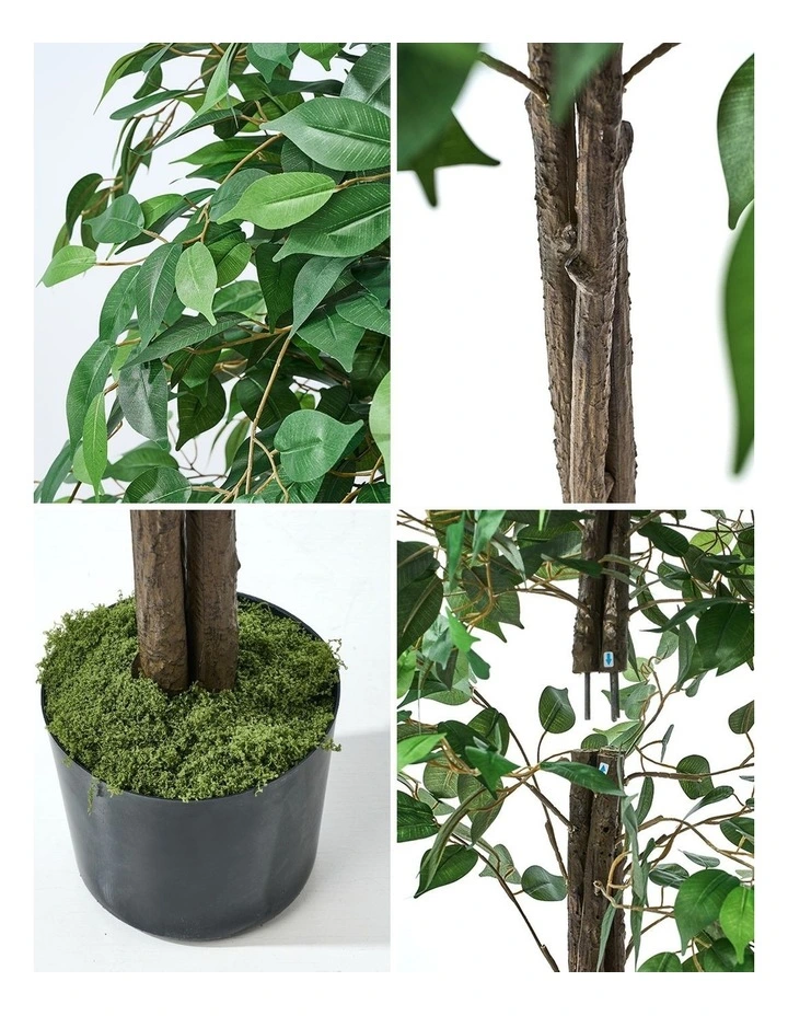 Livsip 180cm Artificial Ficus Tree Lifelike Faux Potted Plants Home Garden Decor image 6