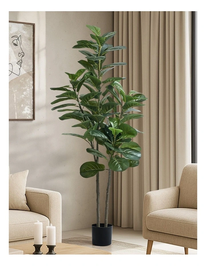 Livsip 150cm Artificial Fiddle Leaf Fig Tree Lifelike Faux Plants Home Decor image 4