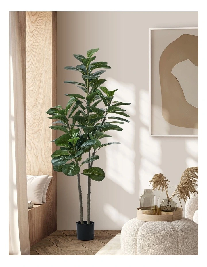 Livsip 150cm Artificial Fiddle Leaf Fig Tree Lifelike Faux Plants Home Decor image 5