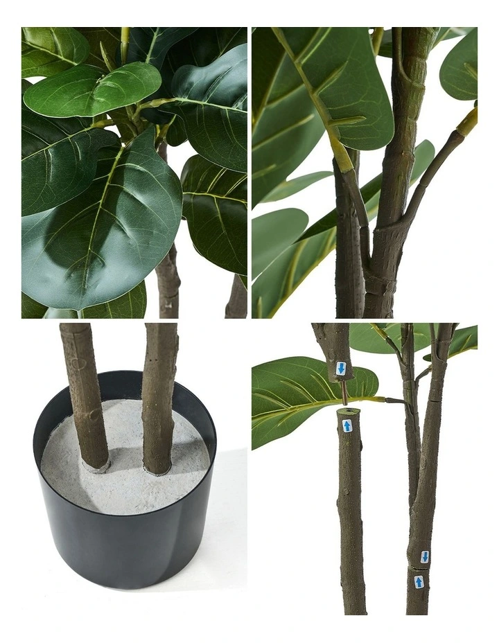 Livsip 150cm Artificial Fiddle Leaf Fig Tree Lifelike Faux Plants Home Decor image 6
