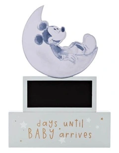 Countdown Plaque: Mickey Mouse Gifting Decoration in Blue