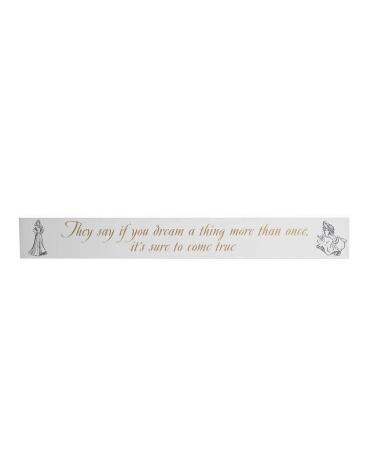 Collectible Desk Plaque: Aurora MDF Decoration in White image 1