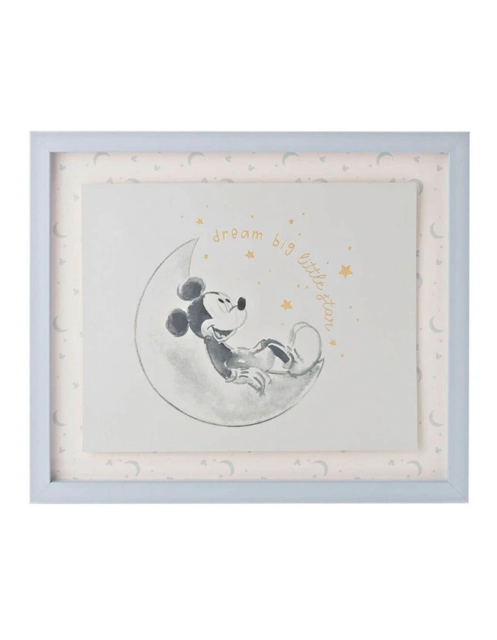 Wall Art: Mickey Mouse Gifting Frame in Blue image 1