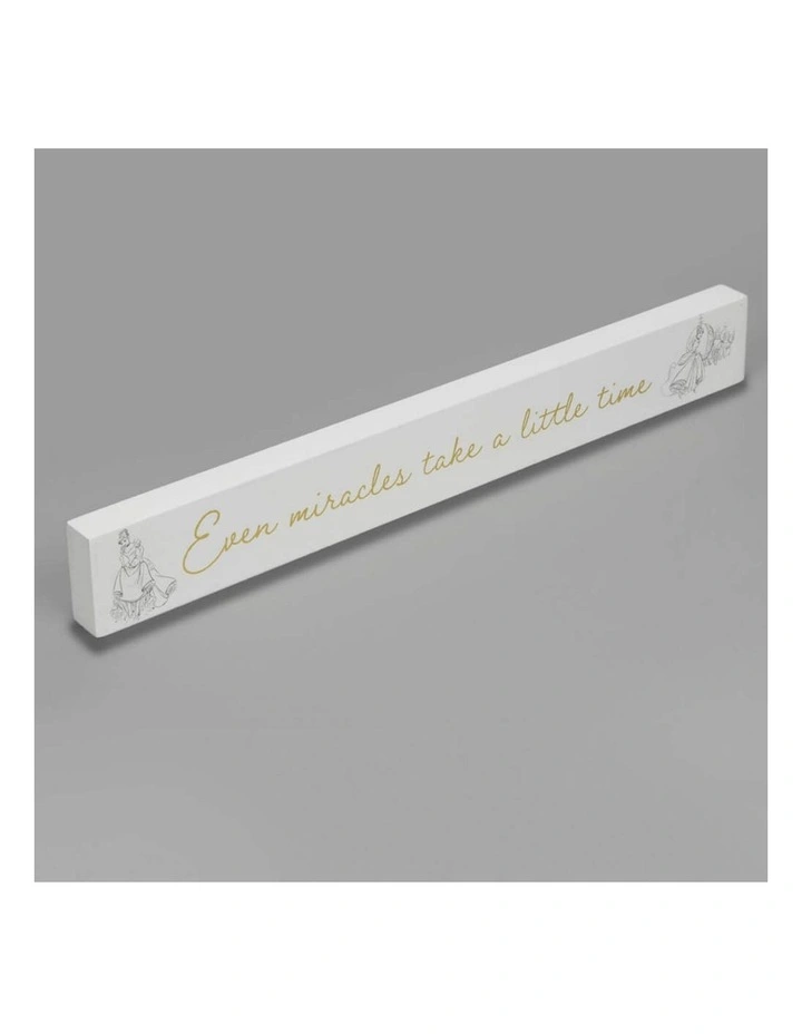 Cinderella: MDF Collectible Desk Plaque Decoration in White image 2