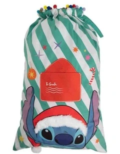 Stitch Christmas Sack in Green