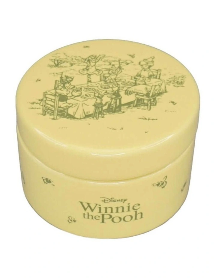 'Winnie the Pooh', Ceramic Round Trinket Box 6cm in Yellow image 3