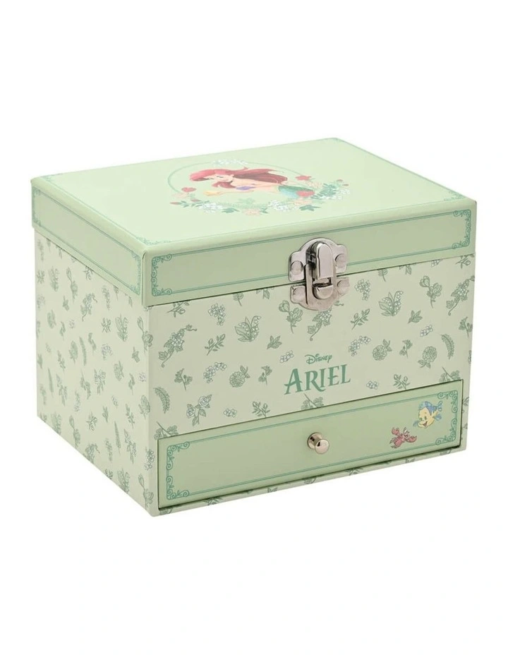 Ariel: Princess Pastel Musical Decoration Jewellery Box (8 Years ) in Green image 1