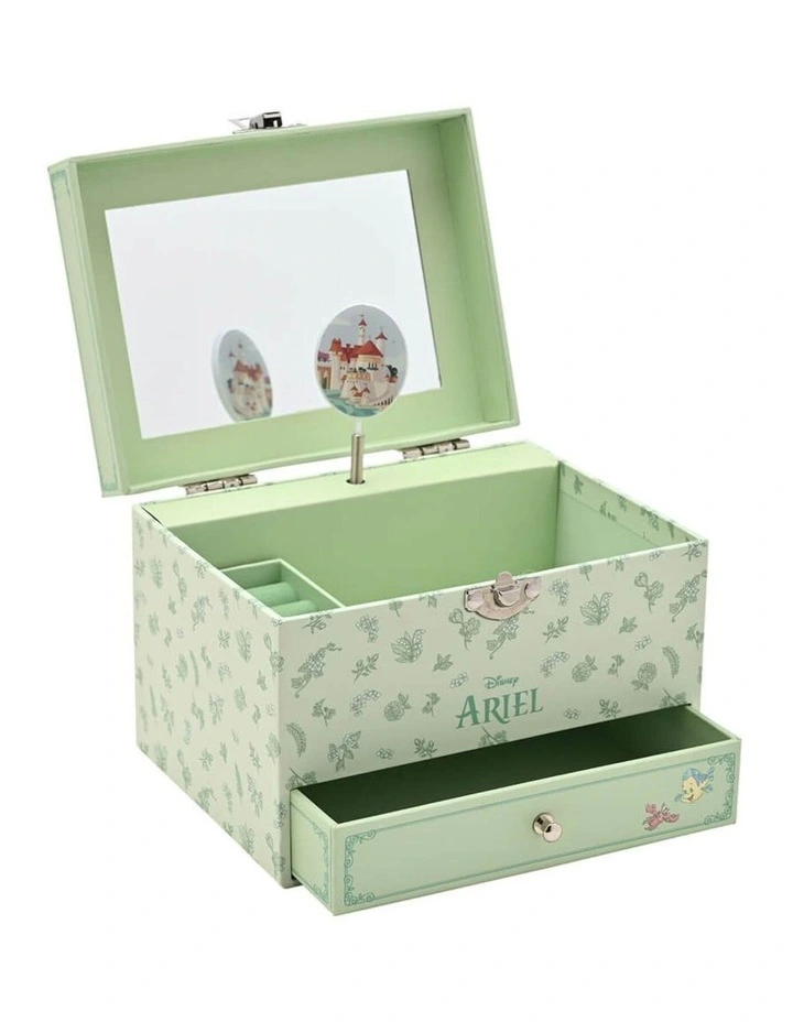 Ariel: Princess Pastel Musical Decoration Jewellery Box (8 Years ) in Green image 3