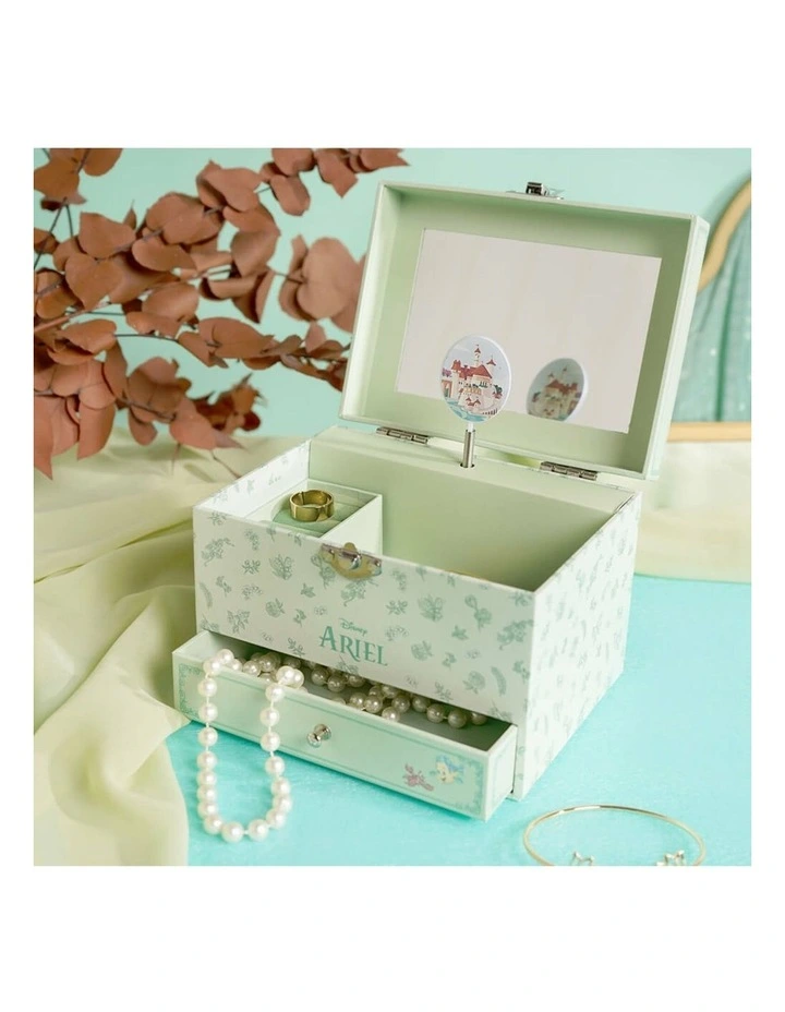 Ariel: Princess Pastel Musical Decoration Jewellery Box (8 Years ) in Green image 7