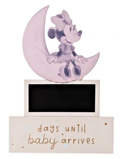 Minnie Mouse: Countdown Plaque Gifting Decoration in Pink