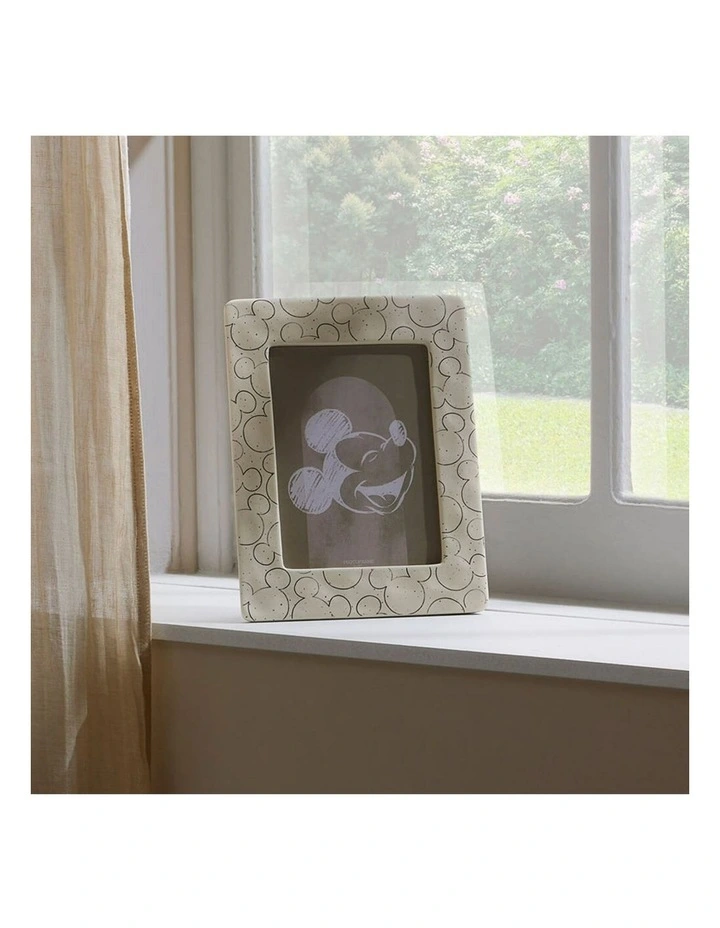 Mickey Shapes Ceramic Frame in Beige image 5