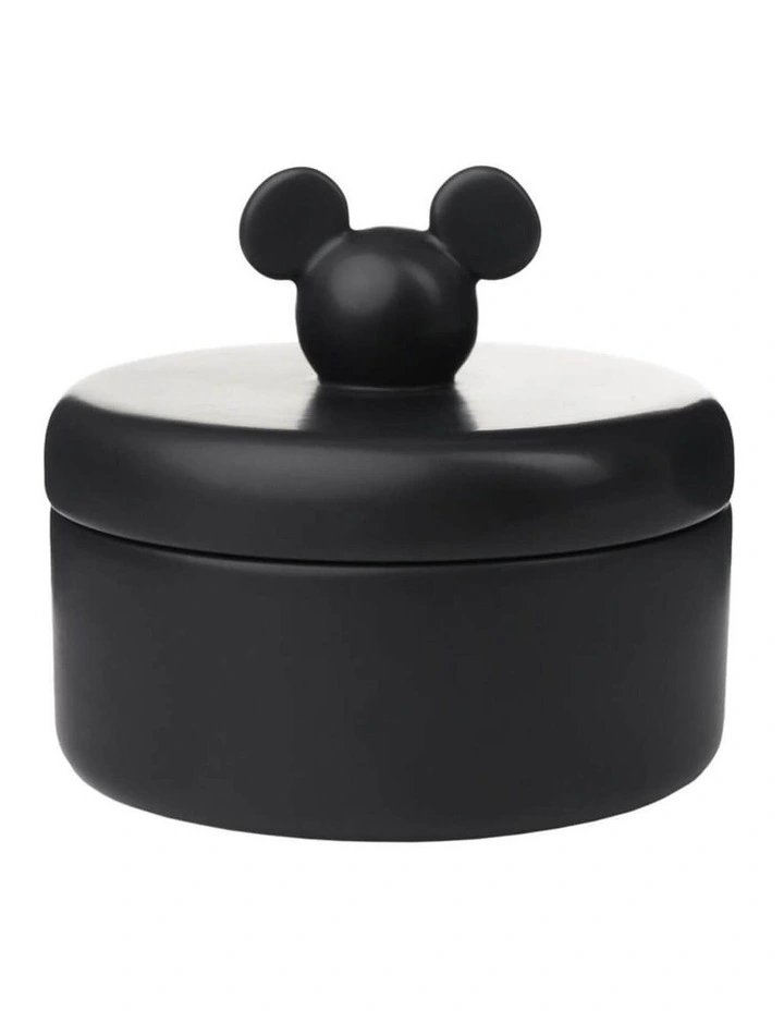 Mickey Head Storage Jar With Lid in Black image 1