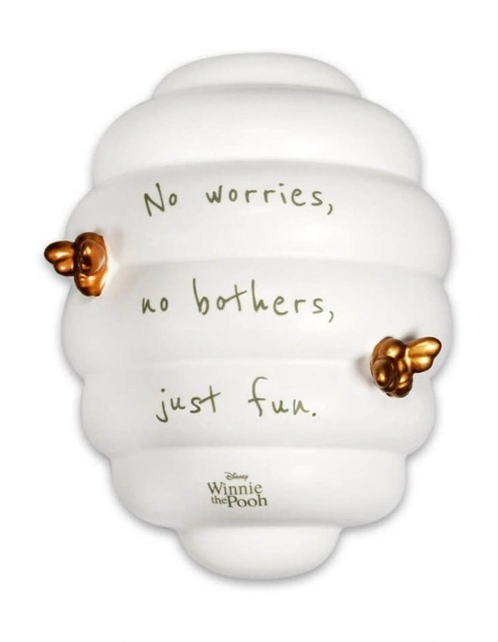 Beehive - Winnie the Pooh Wall Vase in White image 2