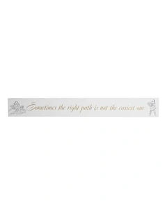 Collectible Desk Plaque: Pocahontas MDF Gifting Decoration in White