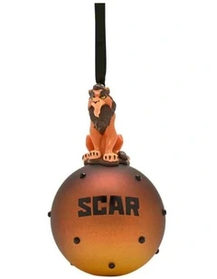 Scar on Glass Bauble Decorations in Brown