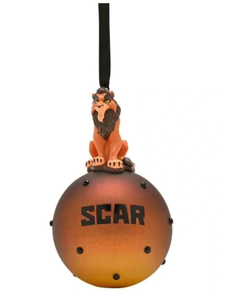 Scar on Glass Bauble Decorations in Brown image 1