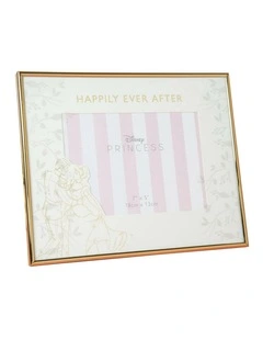 Cinderella and Prince Metal Alloy Gifting Frame in White
