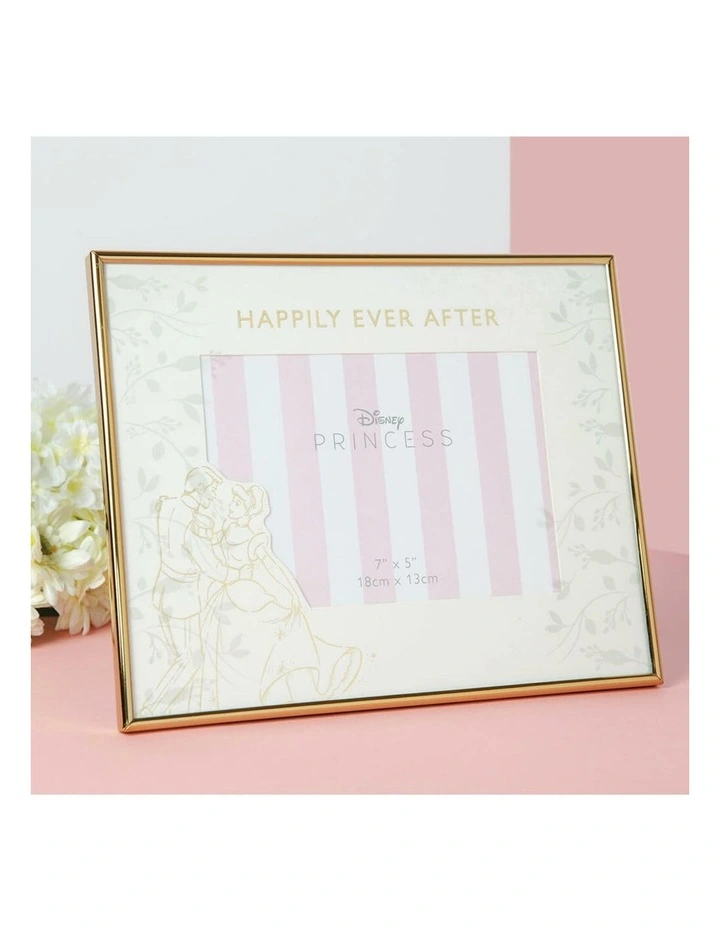 Cinderella and Prince Metal Alloy Gifting Frame in White image 2