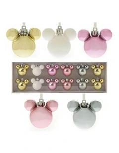 Mickey: Mini Blush Baubles Set of 12 in Multi