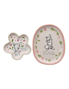 Trinket Dishes: Forest Friends Set of 2 in Beige