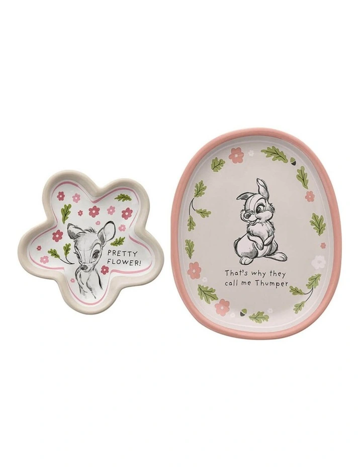 Trinket Dishes: Forest Friends Set of 2 in Beige image 1